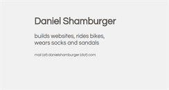Desktop Screenshot of danielshamburger.com